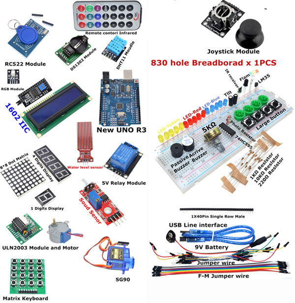 Набор для начинающих большой Arduino Starter Kit