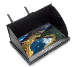 FPV 7" видео-монитор LCD5802D DVR с функцией записи видео и со встроенным 40 канальным приемником 5.8ГГц