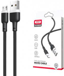 USB кабель XO NB208 micro USB 1m черный