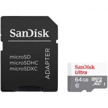 SanDisk Ultra microSDXC UHS-I + Adapter 64GB 100MB/s Class 10