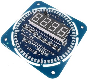 LED-часы на DS1302 с аналоговой стрелкой и датчиком температуры DS18B20