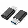 Переходник USB Type-C 2.0 папа - micro-USB мама (цвет белый или черный)