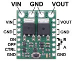 Силовой 8А кнопочный MOSFET выключатель с защитой от переполюсовки входного напряжения MP