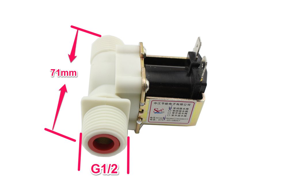 Магнитный электрический клапан 1/2 дюйма (закрытый, вода, газ, масло ...