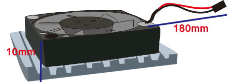 радиатор с кулером для LattePanda размеры