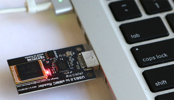 USB3.0 адаптер для eMMC модулей памяти   
