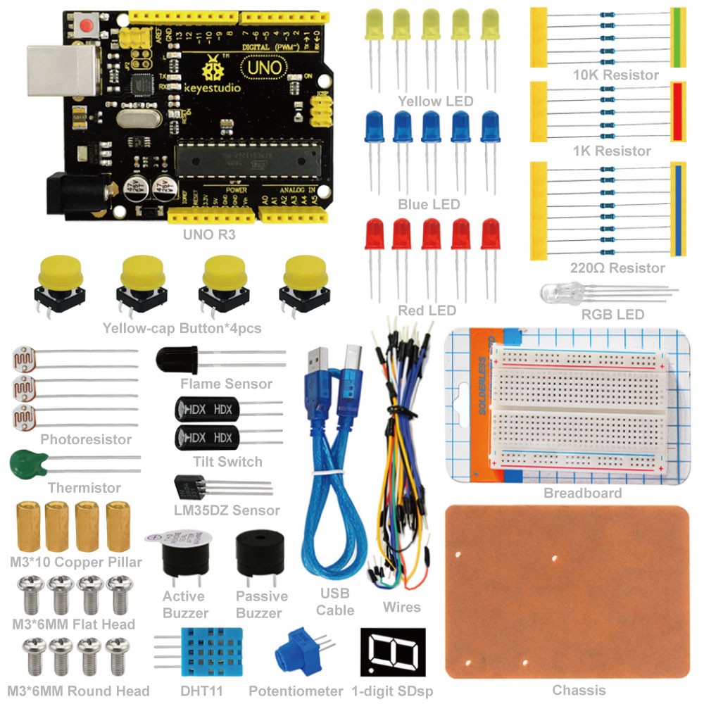 Мінімальний набір Arduino Starter kit від Keyestudio в Києві та Україні