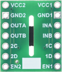 Гальванический цифровой изолятор Pololu ISO6542, 4 канала, 2/2 (HIGH по умолчанию)
