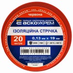Изолента ПВХ 0.13x19мм 20м красная