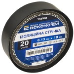 Изолента ПВХ 0.13x19мм 20м черная