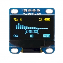 OLED дисплей 0.96" I2C 128x64 (желто-синий) SSD1315