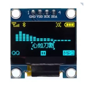 OLED дисплей 0.96" I2C 128x64 (жовто-синій)