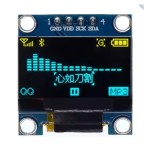 OLED дисплей 0.96" I2C 128x64 (жовто-синій)