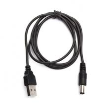 Кабель питания USB тип A на штекер 5.5 x 2.1мм