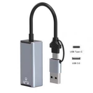 USB3-RJ45 Ethernet 1000Mbps адаптер USB-Type-C