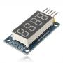 Последовательный 4-разрядный семисегментный LED индикатор с SPI интерфейсом