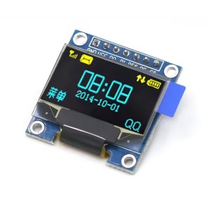 OLED дисплей 0.96" SPI 7P 128x64 (жовто-синій)