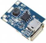 Мини-модуль питания-зарядки от 18650 с USB-microUSB 1А