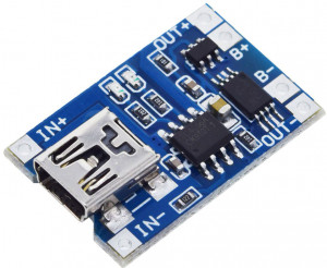 Зарядный модуль TP4056 Mini-USB с функцией защиты аккумулятора