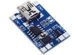 Зарядний модуль TP4056 Mini-USB з функцією захисту акумулятора