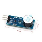 Модуль з динаміком активний (buzzer) Low-level