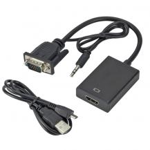 Конвертер VGA на HDMI + audio