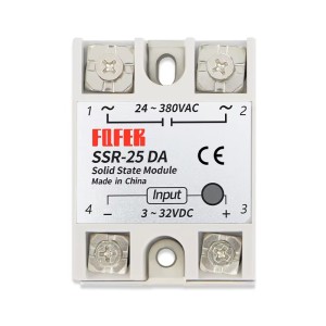 Реле твердотільне FQFER SSR-25DA, 1ф 25А, жив. 3-32 VDC