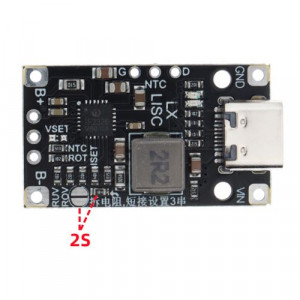 Модуль заряда/BMS з QC для 2S Li-ion Type-C IP2326