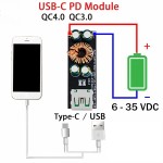 Модуль зарядки QC4.0/PD3.0/VOOC/DASH на SW3518 (6-32В)