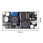 Преобразователь понижающий/повышающий XL6019 20W