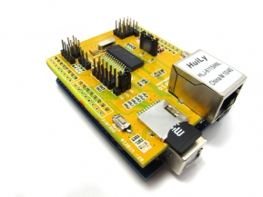 ENC28J60 Ethernet шилд с POE & SD слотом v1.1