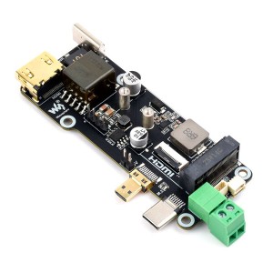 Многофункциональный адаптер PCIe To M.2 для Raspberry Pi 5, 4K HDMI, PoE
