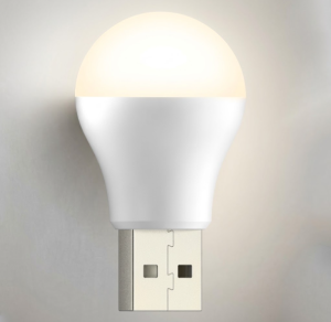 Лампа светодиодная USB белый теплый свет