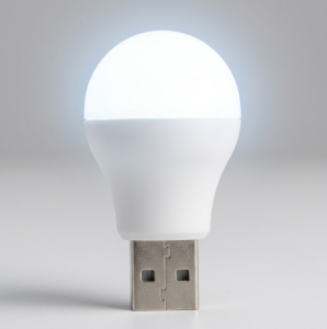 Лампа светодиодная USB белый холодный свет