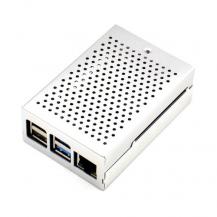 Алюминиевый корпус с вентилятором для Raspberry PI 4 (серебристый)