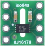 Гальванический цифровой изолятор Pololu ISO6520, 2 канала, 2/0 (HIGH по умолчанию)