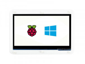7.0" Дисплей сенсорный 1024x600 IPS HDMI с корпусом от Waveshare