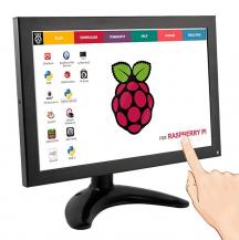10.1" портативный монитор в стальном корпусе IPS TFT 1280x800 с сенсорным экраном для Raspberry Pi