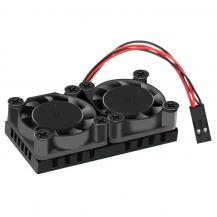 Радиатор с двойным вентилятором для охлаждения Raspberry Pi 4