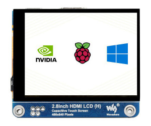2.8" IPS LCD HDMI дисплей 480x640 от Waveshare