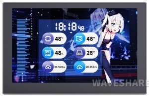5" USB IPS монитор "второй экран" 800×480 от Waveshare