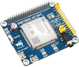 SIM7600G-H 4G/GPS шилд для Raspberry Pi з підтримкою LTE Cat-4 4G/3G/2G, GNSS