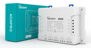 4-х канальный выключатель SONOFF 4CHPROR3 Wi-Fi / RF 433MHz (некондиция)