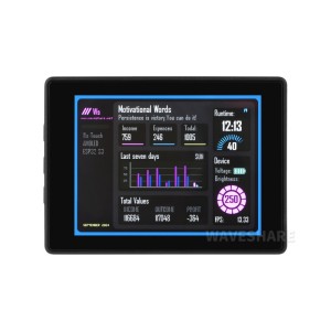 Плата разработки Waveshare ESP32-S3R8 с сенсорным 2.41" AMOLED дисплеем