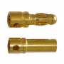 Позолочені конектори Bullet 3.5мм (пара)