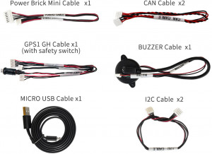 Стандартний набір кабелів Mini Carrier Board Cable Set V2 (HS 8544.42.11) для Cube Pixhawk 2