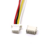 Кабель с разъемом 4-пин Micro JST-SH1.0 (с коннектором smd) 1шт