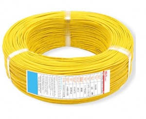 Кабель 26AWG в силіконовій ізоляції 50см (жовтий)