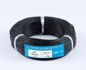 Кабель 24AWG с усиленной силиконовой изоляцией 50 см (черный)