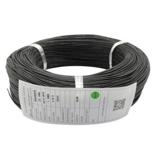 Кабель 22AWG с усиленной силиконовой изоляцией 50 см (черный)
